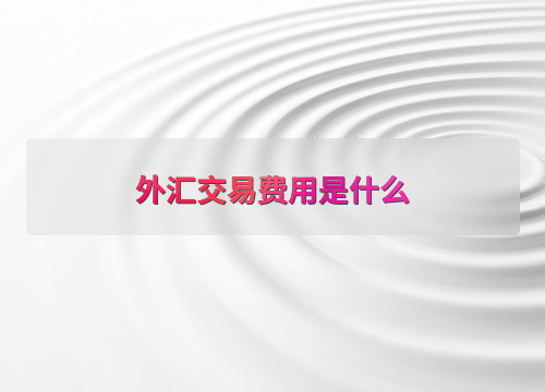 外汇交易费用 点差 佣金隔夜利息_美国外汇交易时间表