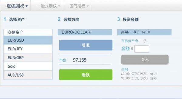 二元期权新闻点做单_二元期权风险警示_二元期权交易特点