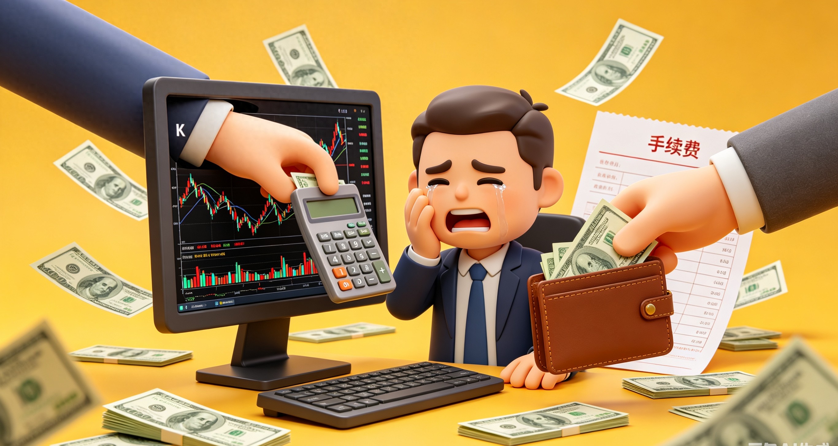 2026年卖出1万股票咋扣费?印花税过户费全解析