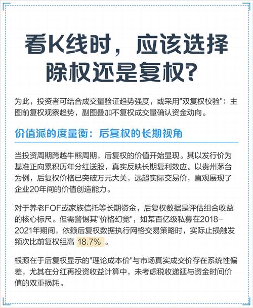 前复权与后复权区别_股票复权操作_k线图前复权和除权