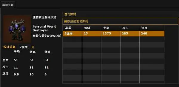 便携式世界毁灭者属性及技能介绍，升级前后对比大揭秘