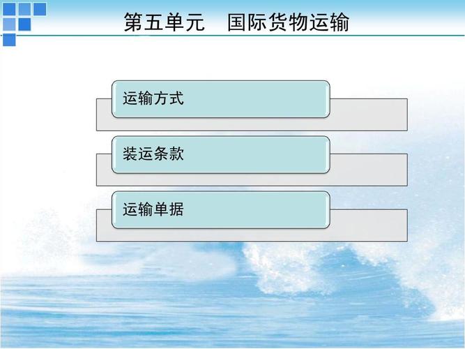国际贸易实务之国际货物运输ppt：运输方式及装运条款全解